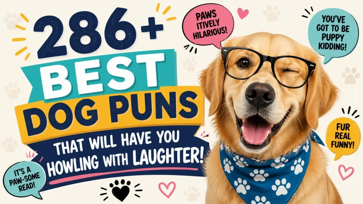 286+ Best Dog Puns That Will Have You Howling with Laughter! 🐶😂