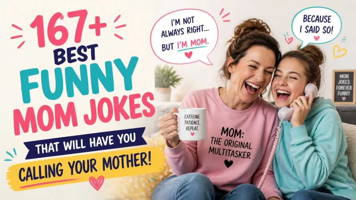 167+ Best Funny Mom Jokes That Will Have You Calling Your Mother! 👩😂