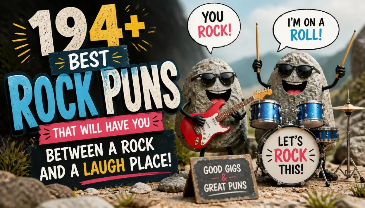 194+ Best Rock Puns That Will Have You Between a Rock and a Laugh Place!