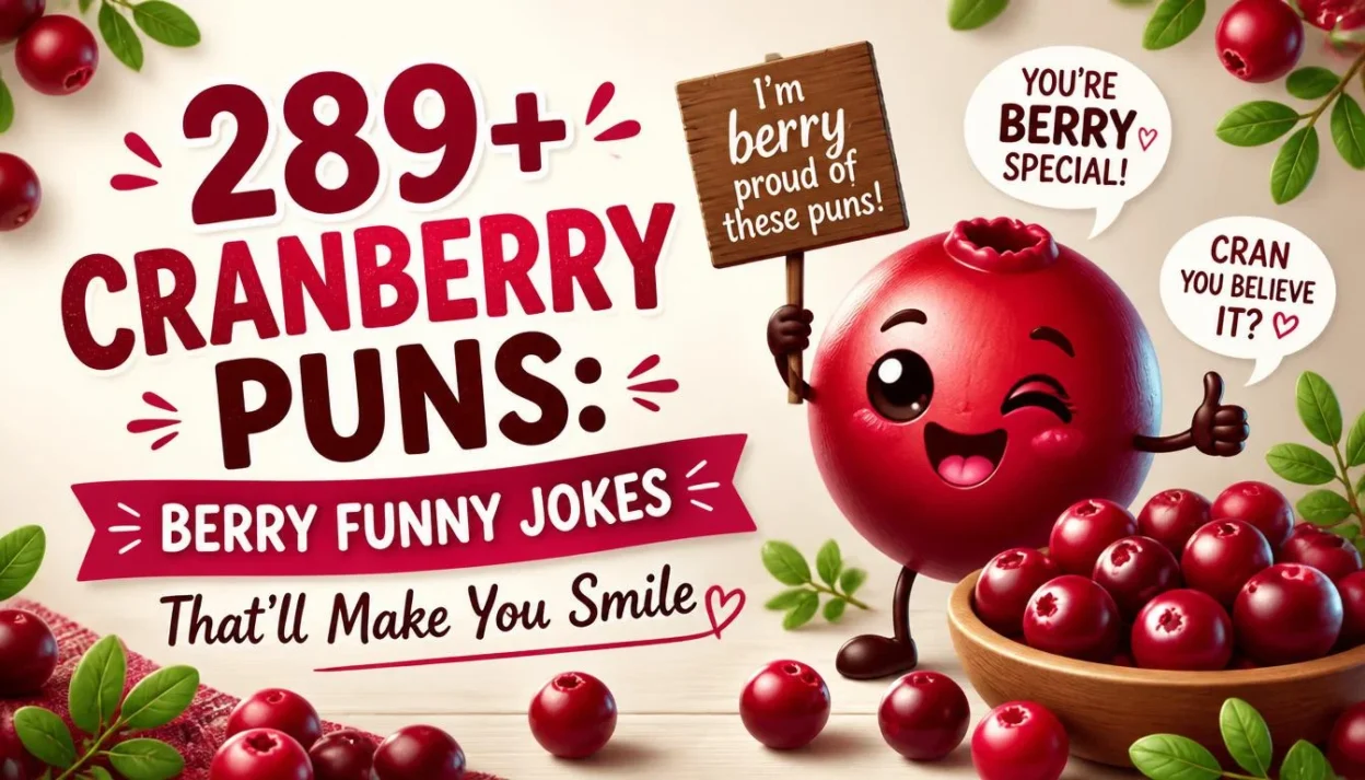 289+ Cranberry Puns: Berry Funny Jokes That'll Make You Smile
